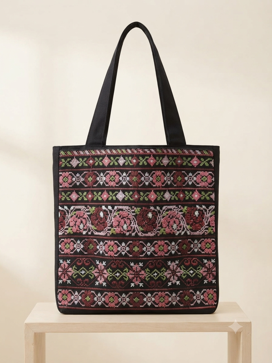 Bolso de Bordado Palestino Artesanal - Hecho a Mano
