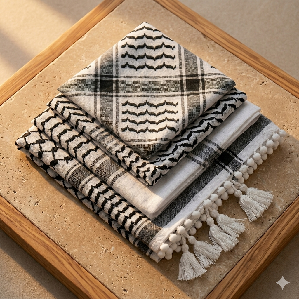 Kufiya Palestina Original - El Símbolo Eterno de Resistencia y Tradición