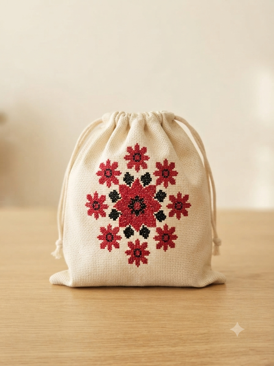 Bolso de Bordado Palestino Artesanal - Hecho a Mano