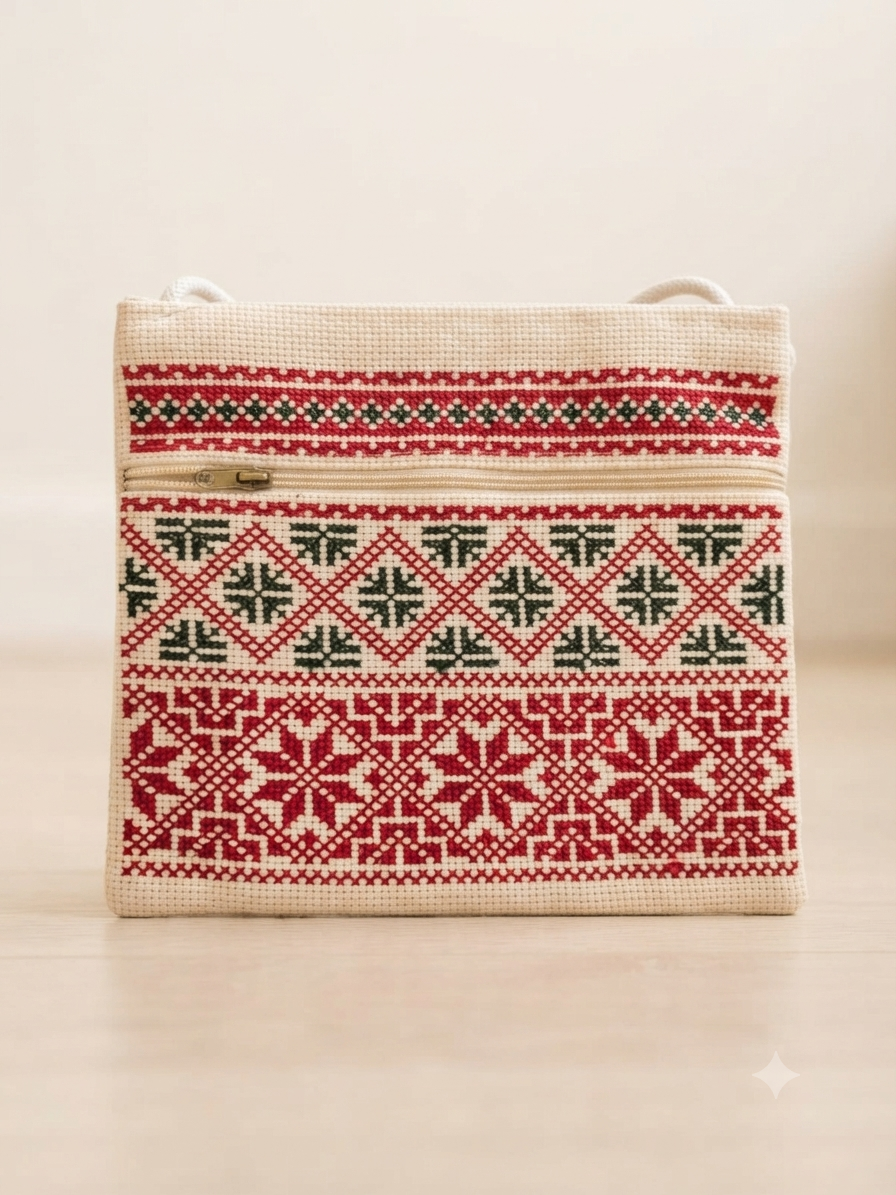 Bolso de Bordado Palestino Artesanal - Hecho a Mano