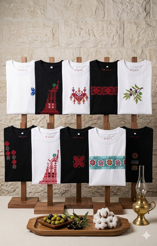 Camisetas artesanalmente bordadas