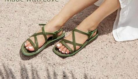 Sandals Natural Cuero