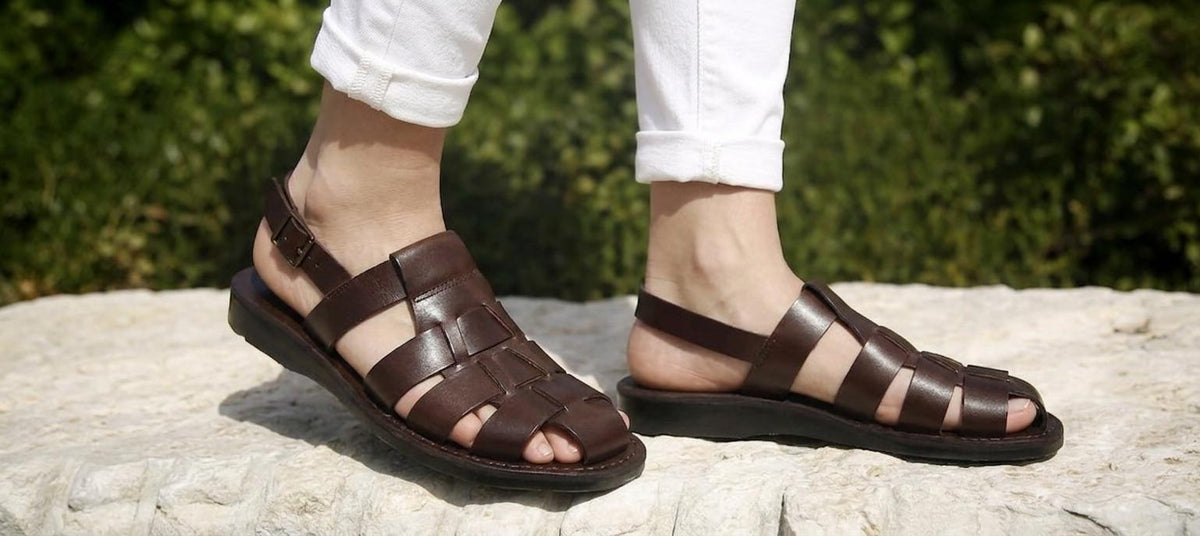 Sandals Natural Cuero